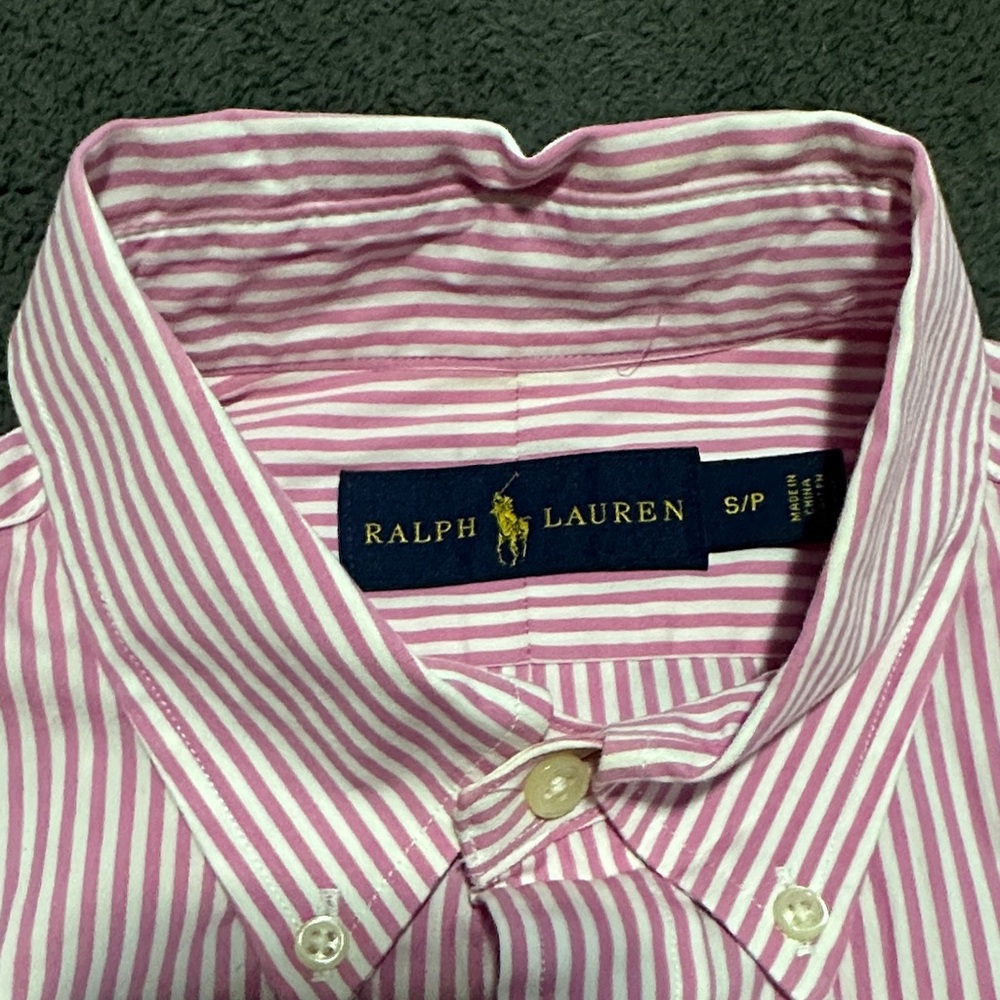 Polo Ralph Lauren Pink Striped Button Down Shirt - Picture 3 of 4